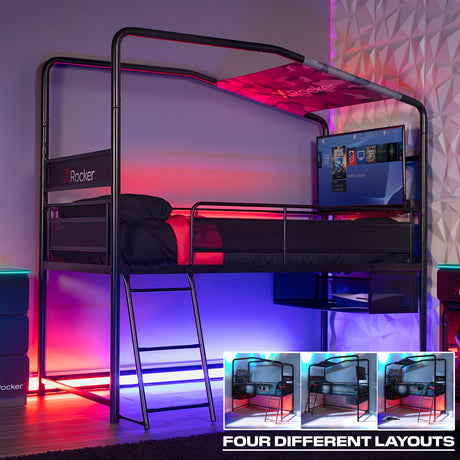 Contra Gaming Mid Sleeper with TV Mount (4 Ways to Build)