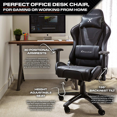 Agility eSports Office PC Chair - Carbon Black