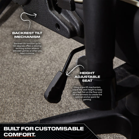 Agility Compact eSports Gaming Chair for Juniors - Carbon Black