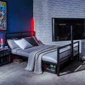 Basecamp Double 4ft6 TV Gaming Bed - Black