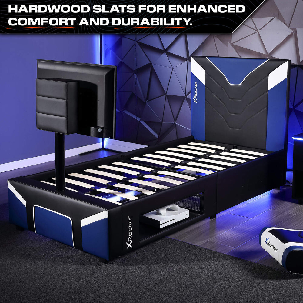 Cerberus Twist TV Gaming Bed - Blue
