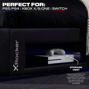 Cerberus Twist TV Gaming Bed - Carbon Red