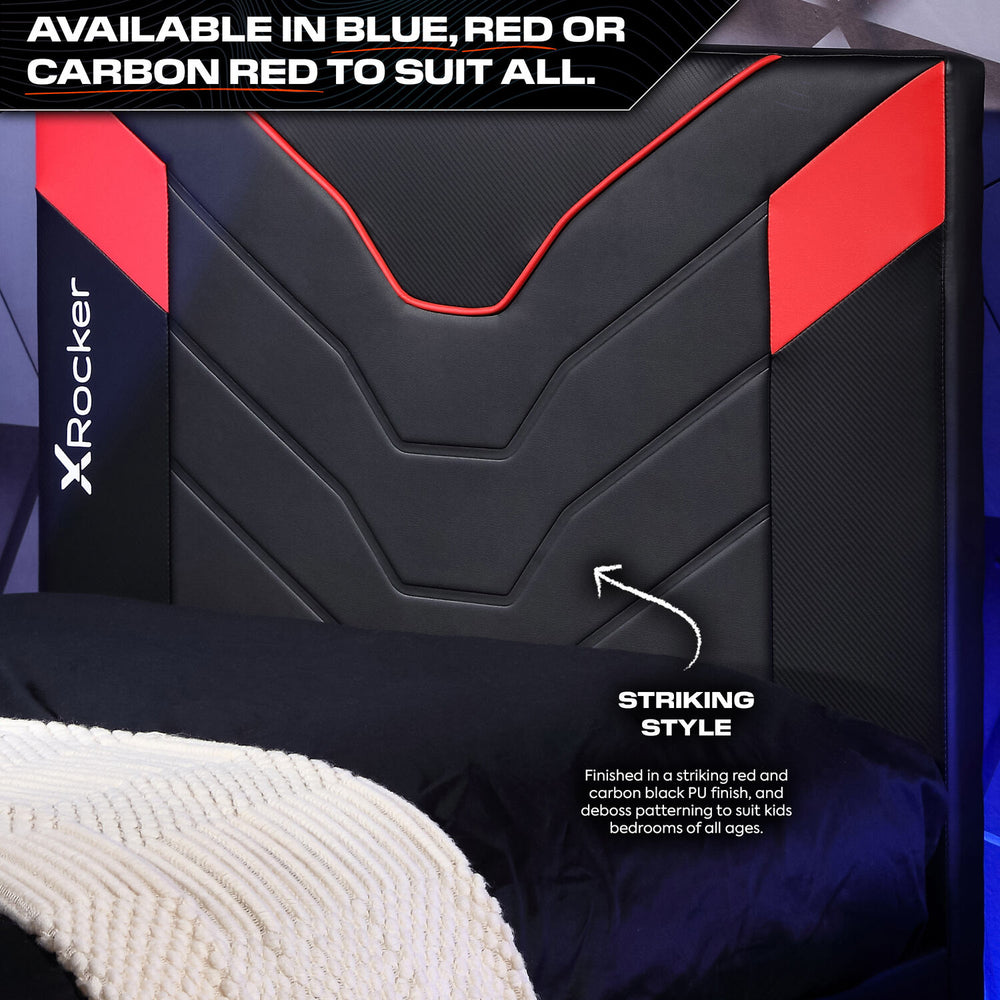 Cerberus Twist TV Gaming Bed - Carbon Red