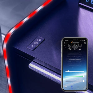 Electra Bedside Table with Wireless Charging and Neo Motion SYNC™ App Controlled LED Lights - Black