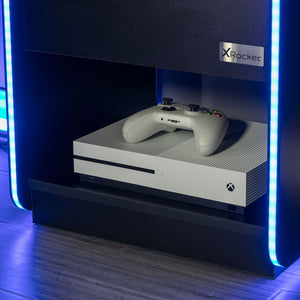 Electra Bedside Table with Wireless Charging and Neo Motion SYNC™ App Controlled LED Lights - Black