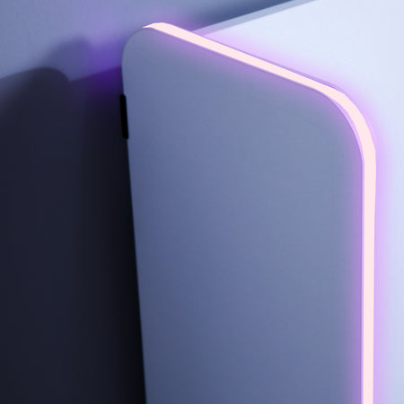 Electra RGB Single Gaming Bed with Storage and Neo Motion SYNC™ App Controlled LED Lights - White