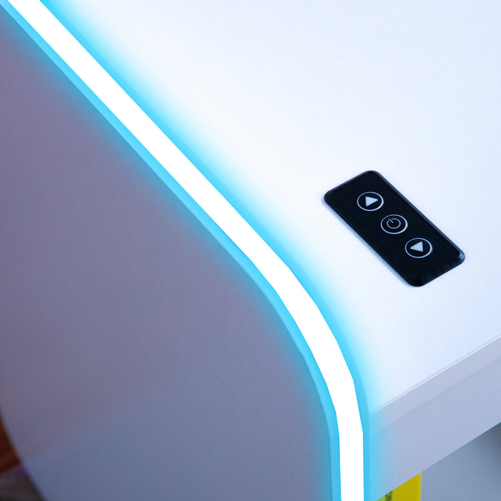 Electra TV Media Unit with Neo Motion SYNC™ App Controlled LED Lights - White