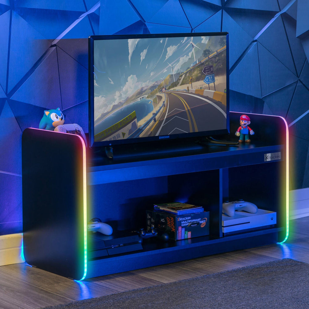 Electra TV Media Unit with Neo Motion SYNC™ App Controlled LED Lights - Black
