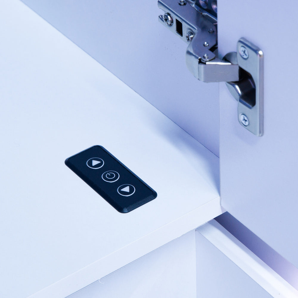 Electra 2 Door Wardrobe with Drawer and Neo Motion SYNC™ App Controlled LED Lights - White