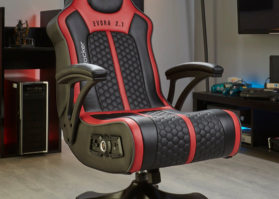 Evora 2.1 Wireless Gaming Chair - Black / Red
