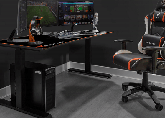 Cougar XL Manual Height Adjustable Gaming Desk