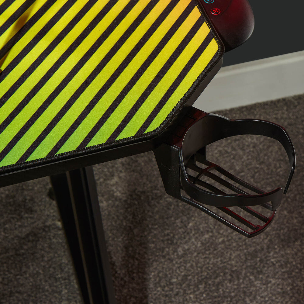 Jaguar Gaming Desk with Sound Reactive LED Lights