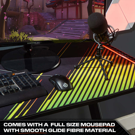 Jaguar Gaming Desk with Sound Reactive LED Lights