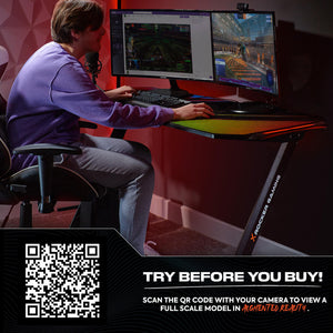Jaguar Gaming Desk with Sound Reactive LED Lights