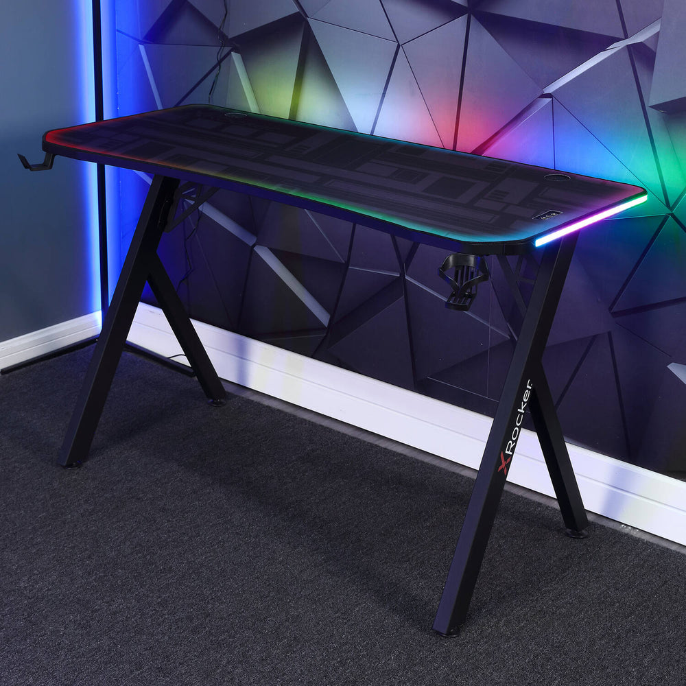 Agility Compact RGB Gaming Chair + Lumio Compact RGB Gaming Desk Bundle with Neo Motion Sync™