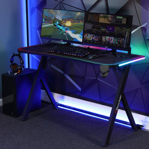 Agility eSport RGB Gaming Chair + Lumio XL RGB Gaming Desk Bundle with Neo Motion Sync™