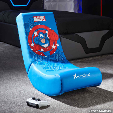 Official Marvel™ Video Rocker Gaming Chair - Captain America - Hero Edition