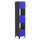 Mesh-Tek Tall 5 Cube Display Cabinet - Black / Blue
