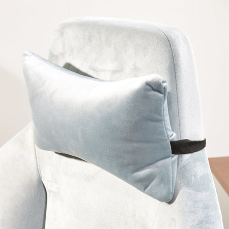 Messina Fabric High Back Office Chair - Silver Grey