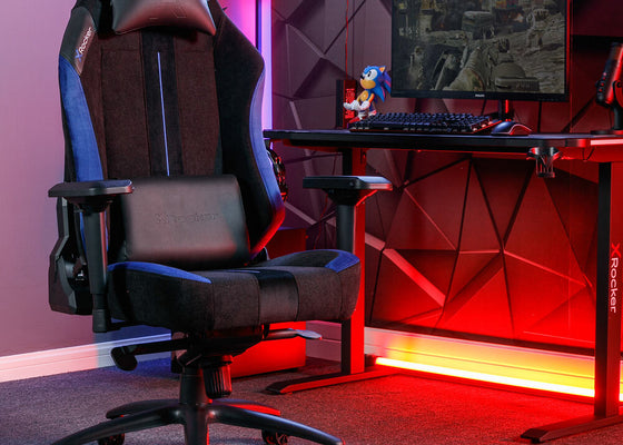 Onyx PC Office Ergonomic Gaming Chair - Black / Blue