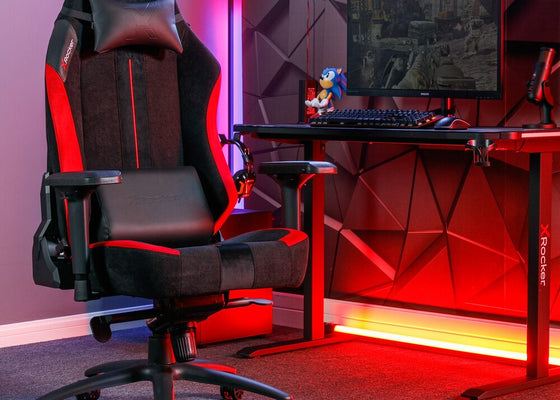 Onyx PC Office Ergonomic Gaming Chair - Black / Red