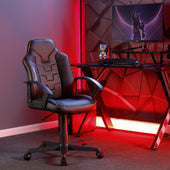Saturn Mid-Back Office Chair - Black / Gold