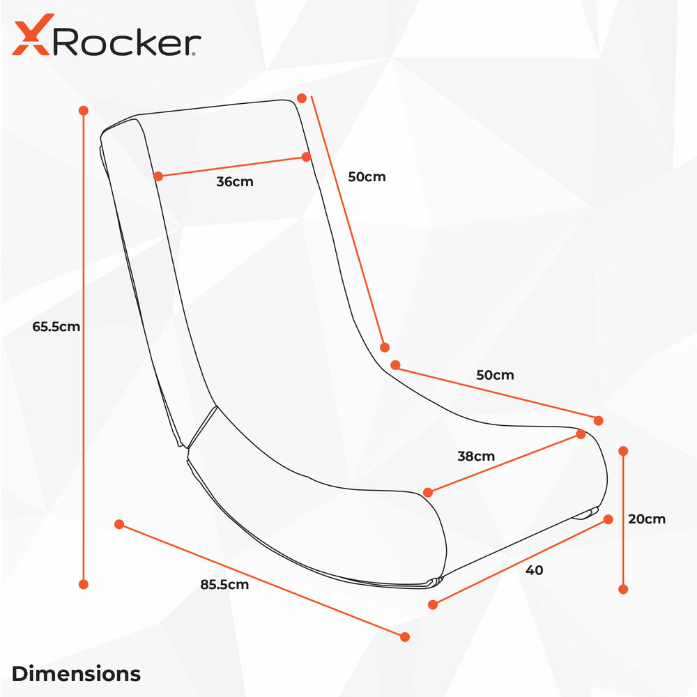 Video Rocker Folding Gaming Chair - Neo Hex