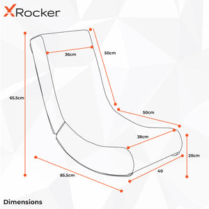 Video Rocker Folding Gaming Chair - Neo Hex
